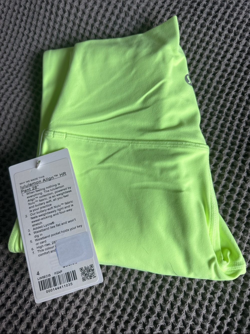 lululemon athletica Neon Green Align High-Rise Leggings